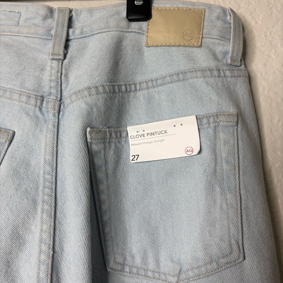 NWT AG Clove Pintuck High Waist Straight Leg Jeans Size 27 - Picture 5 of 6